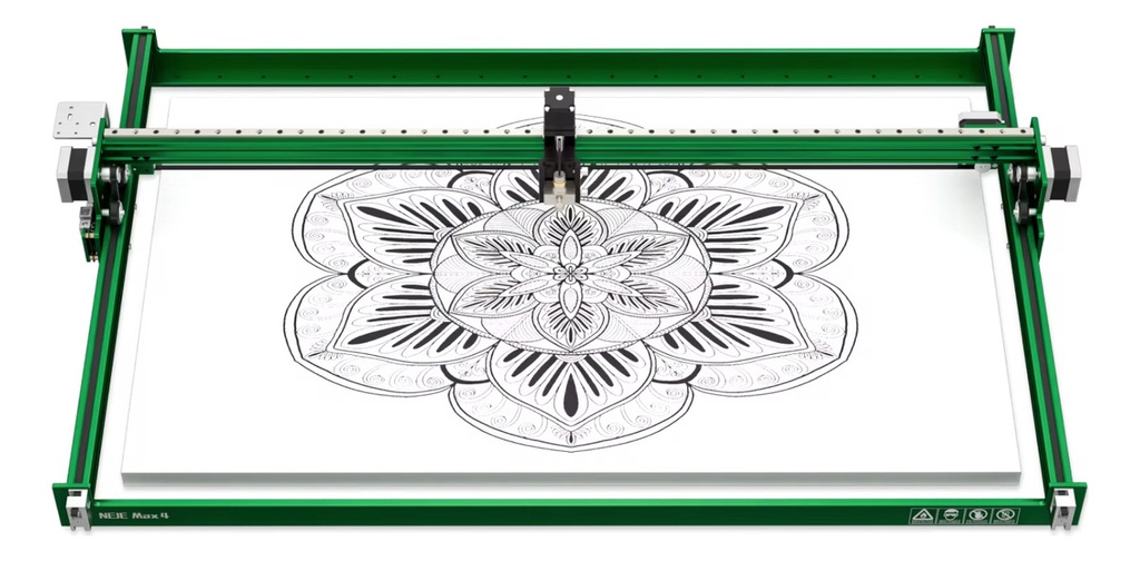 Neje 4 Max 20w 75x46 Cm +plotter+dibujo+rotativo+aire+pad