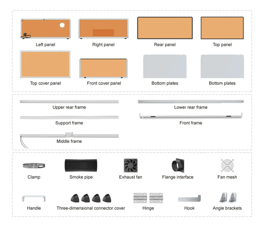 Cobertor Contra Humos Algo Laser Smart Enclosure 2.0 Cámara
