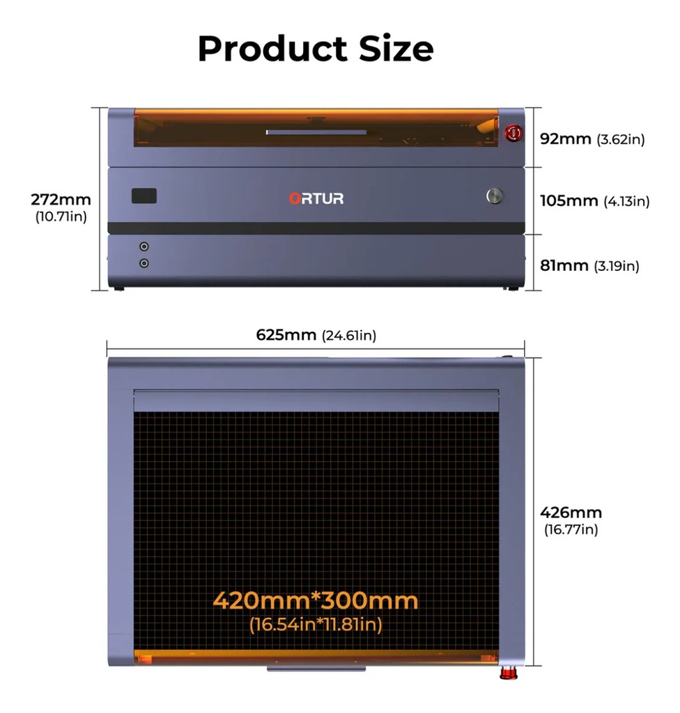 Grabadora Y Cortadora Laser Ortur H20 20w - La Mas Completa