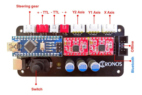 Placa Controladora Chronos Maker Cnc Laser 2 0 3 Ejes