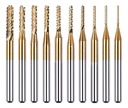 Set 10 Fresas  Para Cnc 3018 Pcb, Metales, Madera, Plastico
