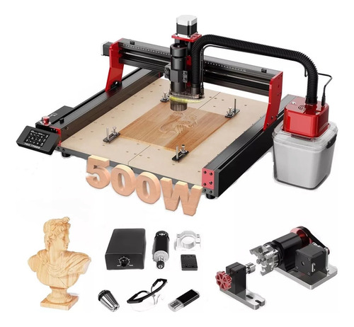 Router Cnc Two Trees Ttc 450pro 500w + Rotativo + Aspiradora