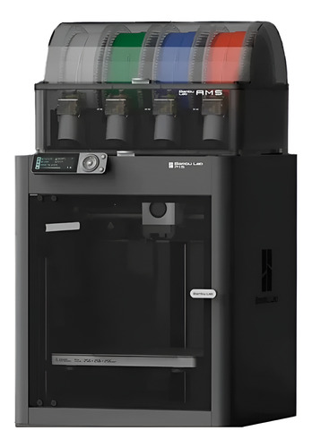 Impresora 3d Bambu Lab P1s Combo Ams Color Negro Con Tecnología De Impresión Fdm