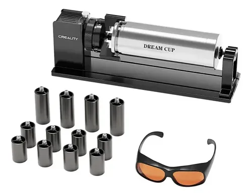 Rotativo Creality P/ Grabadora Falcon Serie + Lentes De Proteccion