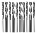 10 Fresas Doble Edge Cnc 3018 Pcb, Metales, Madera, Plastico