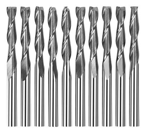 [000315] 10 Fresas Doble Edge Cnc 3018 Pcb, Metales, Madera, Plastico
