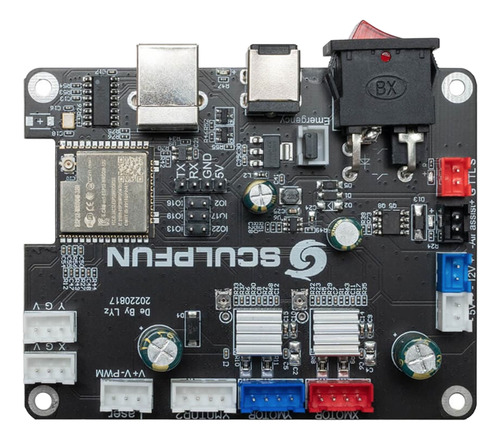 [ACC-CON-SCULPFUN-PLACA CONTROLADORA 32 BITS S6,S9,S10, S30, S30 PRO, S30 PRO MAX] Repuesto Placa Controladora Sculpfun 32 Bits S6,s9,s10,s30