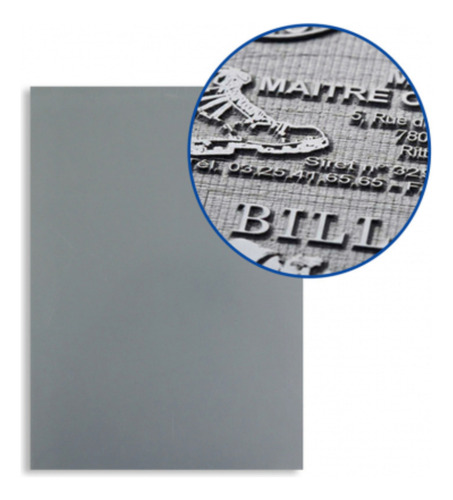 [ACC-GOM-DTMAQ-GL08-23] Goma Laser Para Sellos Sin Olor Gris Tamaño A4